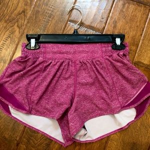 Lululemon Hotty Hot shorts 2.5” Pink